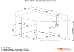 Ванна Aquanet GRACIOSA 150X90 L (С КАРКАСОМ И ЭКРАНОМ) (18766)