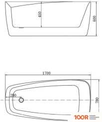 Ванна Aquanet FAMILY TREND 170X78 00260052 (18760)