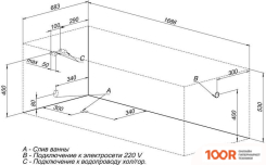 Ванна Aquanet EXTRA 170X70 (С КАРКАСОМ) (18752)