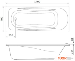 Ванна AM.PM SPIRIT W76A-170-070W-A (18696)