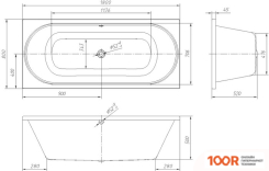 Ванна AM.PM BLISS L W53A-180-080W-ARB (18620)