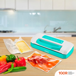 Вакуумный упаковщик Kitfort KT-1524-3 (БЕЛО-БИРЮЗОВЫЙ) (18016)