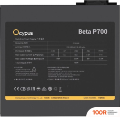 Блок питания Ocypus BETA P700 BETA-P700-N1HDBK024X-EU (17440)