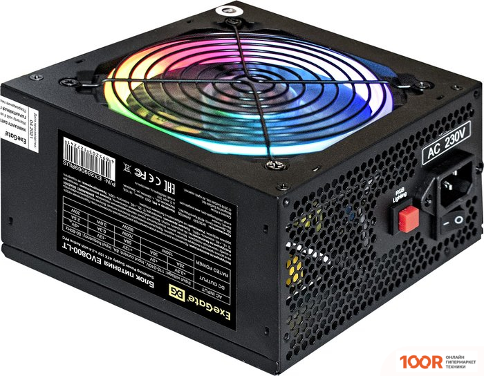 Блок питания ExeGate EVO800-LT EX289069RUS-PC (17106)