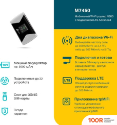 Wi-Fi роутер TP-Link M7450 V2.30 (13354)