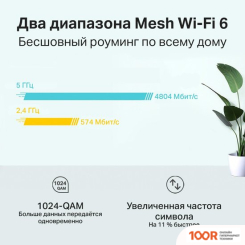 Wi-Fi роутер TP-Link DECO X60 V3.2 (1 ШТ.) (13338)