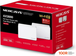 Wi-Fi роутер Mercusys HALO H80X (2-PACK) (13154)