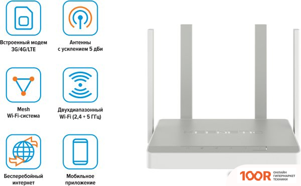 Wi-Fi роутер Keenetic HERO 4G KN-2310 (13105)
