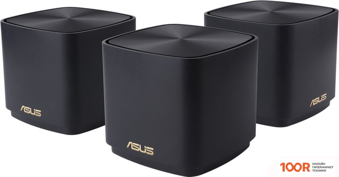 Wi-Fi роутер ASUS ZENWIFI AX MINI XD4 (3 ШТ., ЧЕРНЫЙ) (12930)