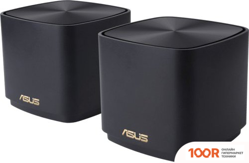 Wi-Fi роутер ASUS ZENWIFI AX MINI XD4 (2 ШТ., ЧЕРНЫЙ) (12928)