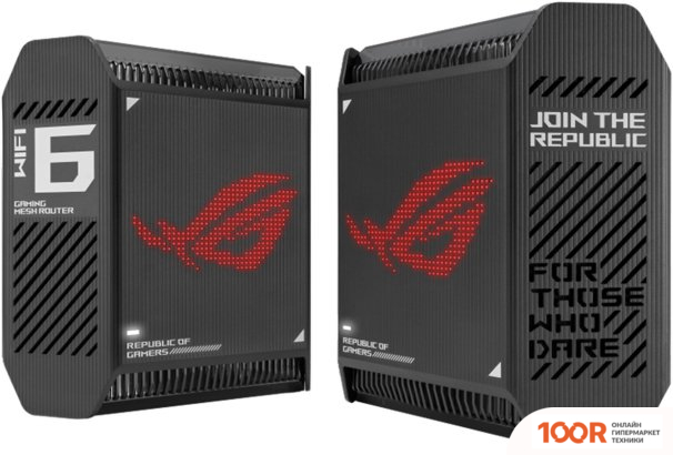 Wi-Fi роутер ASUS ROG RAPTURE GT6 (2 ШТ., ЧЕРНЫЙ) (12880)