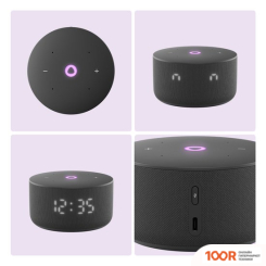 Беспроводная колонка Яндекс СТАНЦИЯ МИНИ 3 С ЧАСАМИ (ЧЕРНЫЙ) (12846)