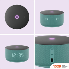 Беспроводная колонка Яндекс СТАНЦИЯ МИНИ 3 С ЧАСАМИ (БИРЮЗОВЫЙ) (12843)