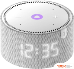 Беспроводная колонка Яндекс СТАНЦИЯ МИНИ 2 С ЧАСАМИ (СЕРЫЙ ОПАЛ) (12840)