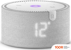 Беспроводная колонка Яндекс СТАНЦИЯ МИНИ 2 С ЧАСАМИ (СЕРЫЙ ОПАЛ) (12840)