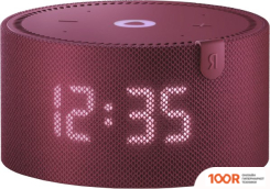 Беспроводная колонка Яндекс СТАНЦИЯ МИНИ 2 С ЧАСАМИ (КРАСНЫЙ ГРАНАТ) (12839)