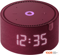 Беспроводная колонка Яндекс СТАНЦИЯ МИНИ 2 С ЧАСАМИ (КРАСНЫЙ ГРАНАТ) (12839)