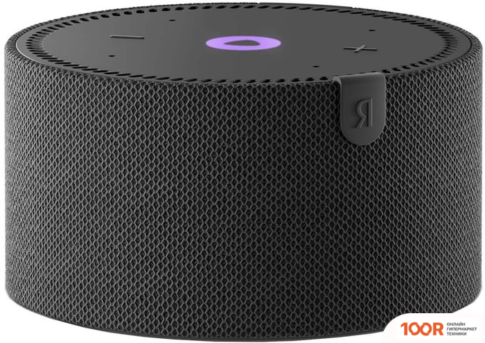 Беспроводная колонка Яндекс СТАНЦИЯ МИНИ 2 БЕЗ ЧАСОВ (ЧЕРНЫЙ ОНИКС) (12838)