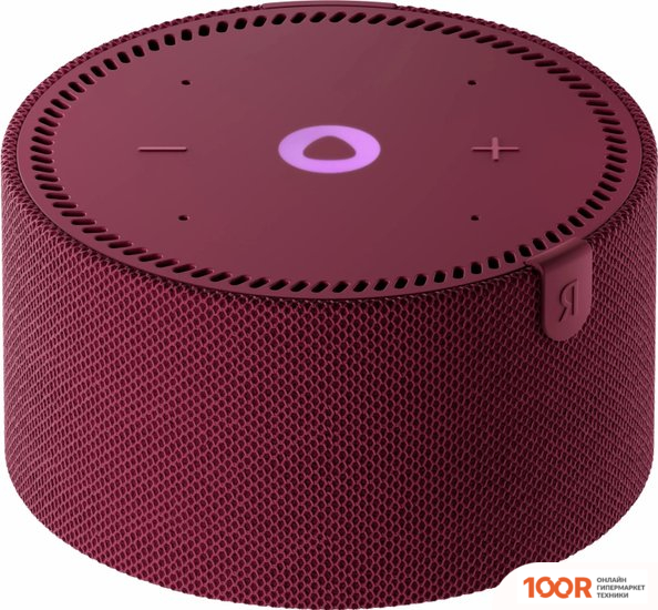 Беспроводная колонка Яндекс СТАНЦИЯ МИНИ 2 БЕЗ ЧАСОВ (КРАСНЫЙ ГРАНАТ) (12835)
