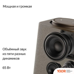 Беспроводная колонка Яндекс СТАНЦИЯ МАКС (С ХАБОМ УМНОГО ДОМА ZIGBEE, БЕЖЕВЫЙ) (12814)