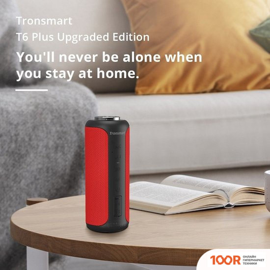 Беспроводная колонка Tronsmart T6 PLUS UPGRADED EDITION (КРАСНЫЙ) (12625)