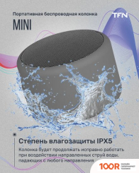 Беспроводная колонка TFN MINI (СЕРЫЙ) (12562)