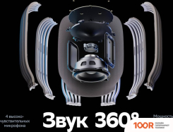 Беспроводная колонка Sber SBERBOOM (ЛУННЫЙ СЕРЫЙ) (12143)