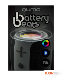 Беспроводная колонка QUMO BATTERYBEATS (ЧЕРНЫЙ) (12018)