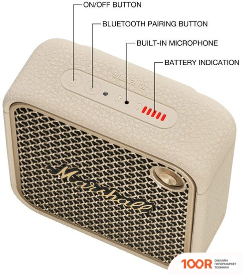 Беспроводная колонка Marshall WILLEN II (БЕЖЕВЫЙ) (11745)