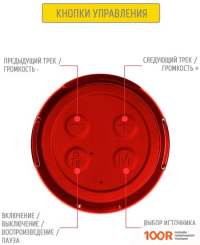 Беспроводная колонка Jet.A PBS-11 (КРАСНЫЙ) (11504)