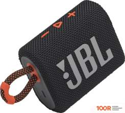 Беспроводная колонка JBL GO 3 (ЧЕРНЫЙ/ОРАНЖЕВЫЙ) (11440)