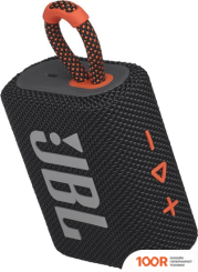 Беспроводная колонка JBL GO 3 (ЧЕРНЫЙ/ОРАНЖЕВЫЙ) (11440)