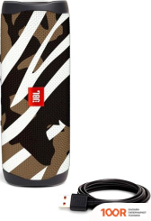 Беспроводная колонка JBL FLIP 5 (ЧЕРНО-КОРИЧНЕВЫЙ КАМУФЛЯЖ) (11405)
