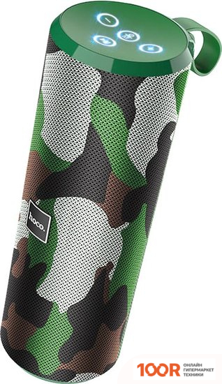 Беспроводная колонка Hoco BS33 VOICE (ЗЕЛЕНЫЙ КАМУФЛЯЖ) (11067)