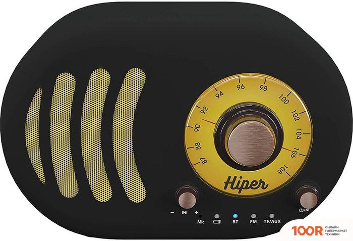 Беспроводная колонка Hiper RETRO S (ЧЕРНЫЙ) (11042)