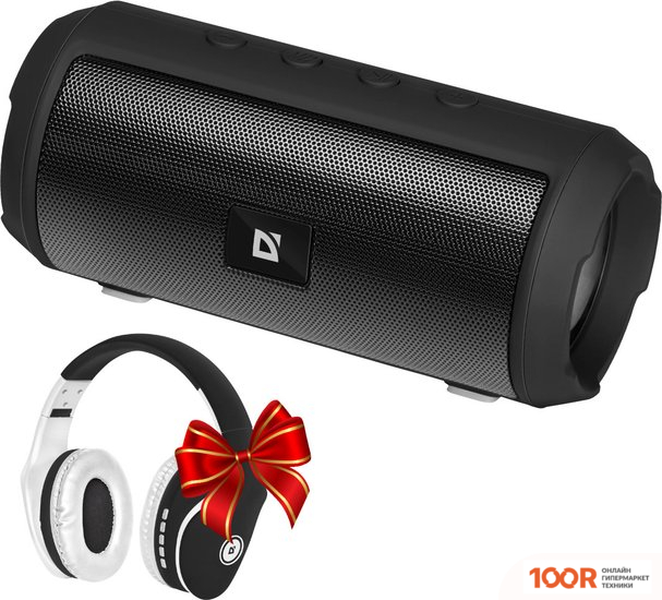 Беспроводная колонка Defender ENJOY S500 (ЧЕРНЫЙ) + НАУШНИКИ DEFENDER FREEMOTION B525 (ЧЕРНЫЙ) (10553)