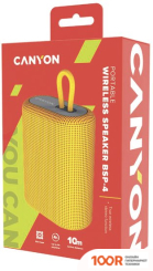Беспроводная колонка Canyon BSP-4 (ЖЕЛТЫЙ) (10500)