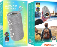 Беспроводная колонка Borofone BR37 (СЕРЫЙ) (10376)