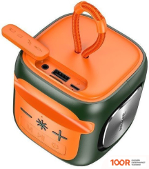 Беспроводная колонка Borofone BR29 (ТЕМНО-ЗЕЛЕНЫЙ/ОРАНЖЕВЫЙ) (10343)