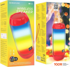 Беспроводная колонка Borofone BR25 (КРАСНЫЙ) (10325)