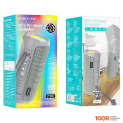 Беспроводная колонка Borofone BR21 (СЕРЫЙ) (10307)