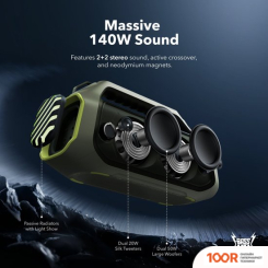 Беспроводная колонка Anker SOUNDCORE BOOM 2 PLUS (ЗЕЛЕНЫЙ) (10011)