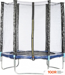 Батут Sundays FAVORITE 10FT (СИНИЙ, С СЕТКОЙ И ЛЕСТНИЦЕЙ) (9894)