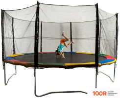 Батут Sundays ACROBAT-D252 (ЗЕЛЕНЫЙ, С СЕТКОЙ) (9878)