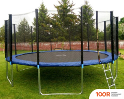 Батут Atlas Sport 490 СМ - 16FT PRO (С ЛЕСТНИЦЕЙ, ВНЕШНЯЯ СЕТКА, СЛИВОВЫЙ) (9747)