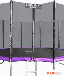 Батут Atlas Sport 490 СМ - 16FT BASIC (С ЛЕСТНИЦЕЙ, ВНЕШНЯЯ СЕТКА, СЛИВОВЫЙ) (9745)