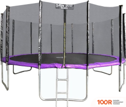 Батут Atlas Sport 490 СМ - 16FT BASIC (С ЛЕСТНИЦЕЙ, ВНЕШНЯЯ СЕТКА, СЛИВОВЫЙ) (9745)