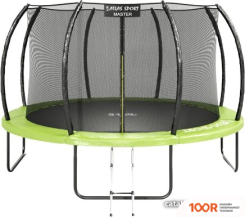 Батут Atlas Sport 374 СМ - 12FT MASTER (С ЛЕСТНИЦЕЙ, ЗЕЛЕНЫЙ) (9729)