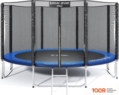 Батут Atlas Sport 312 СМ - 10FT PRO (4 НОГИ, ВНЕШНЯЯ СЕТКА, СИНИЙ) (9723)
