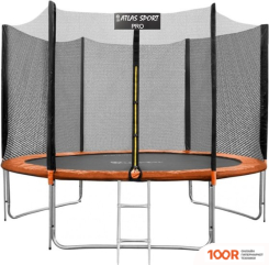 Батут Atlas Sport 312 СМ - 10FT PRO (3 НОГИ, ВНЕШНЯЯ СЕТКА, ОРАНЖЕВЫЙ) (9722)
